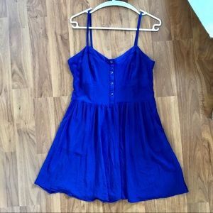 Express cobalt blue dress with pockets size L